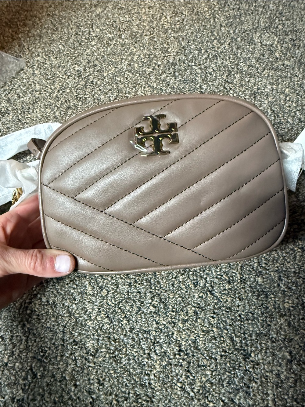 Tory Burch Kira Chevron Small Camera Bag